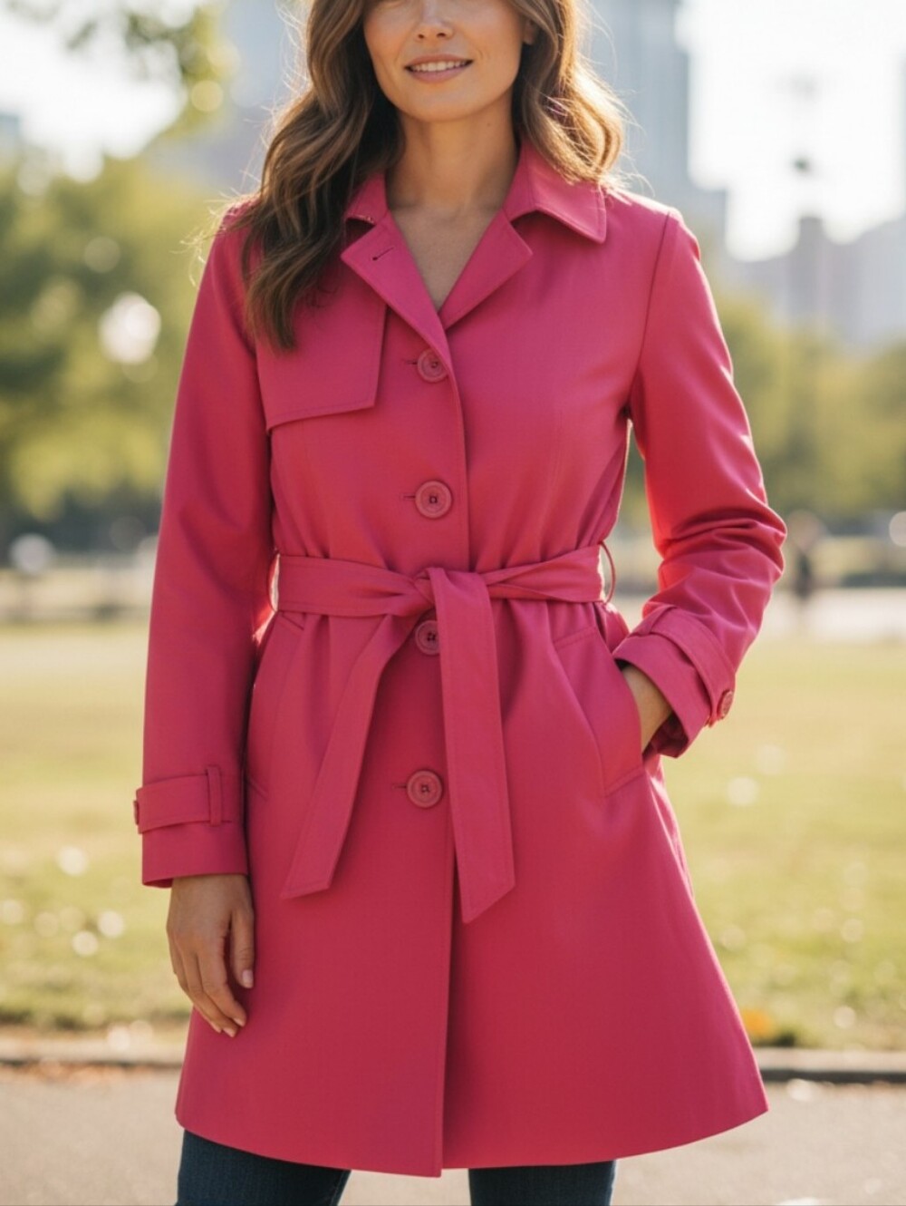 Light Weight Red Jacket Thin Red Coat Womens Size Medium